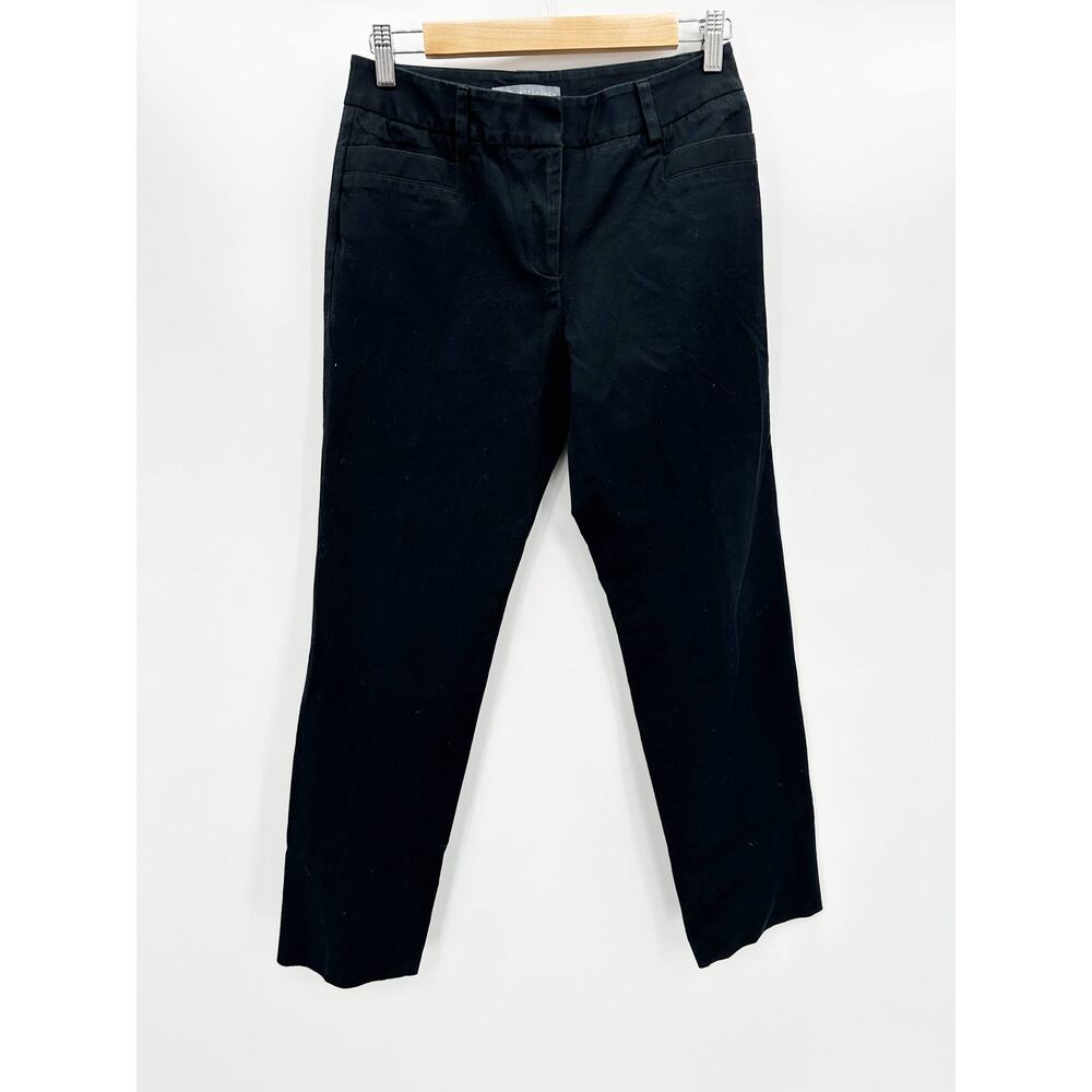 Elliott Lauren Black Cotton Blend Hidden Fly Work‎ Pants Women's Size 4
